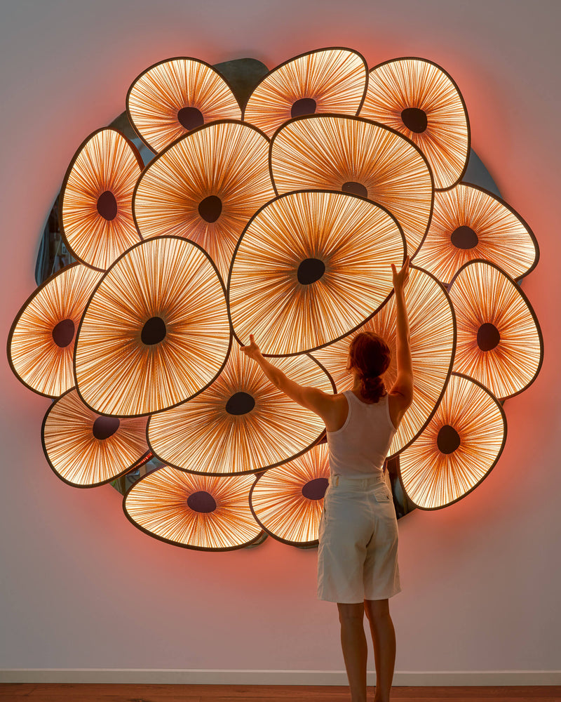 Lotus Lake wall installation